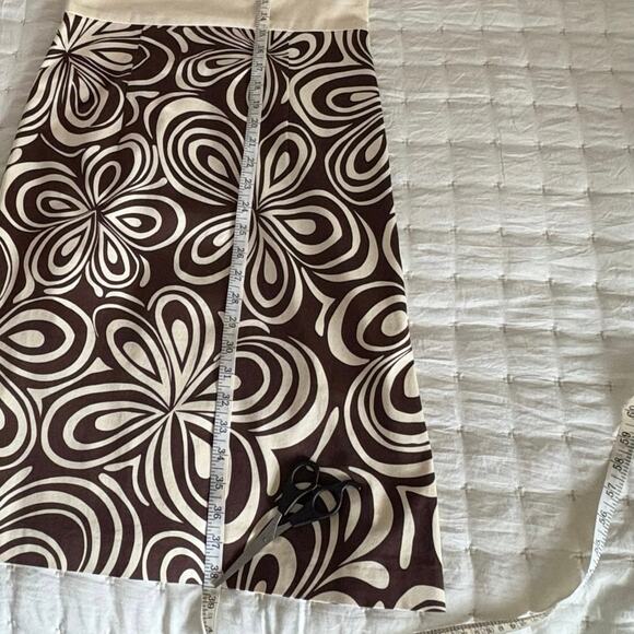 J. McLaughlin Sleeveless Sheath Dress Women's 4 | Brown & Cream | EUC - Picture 10 of 13